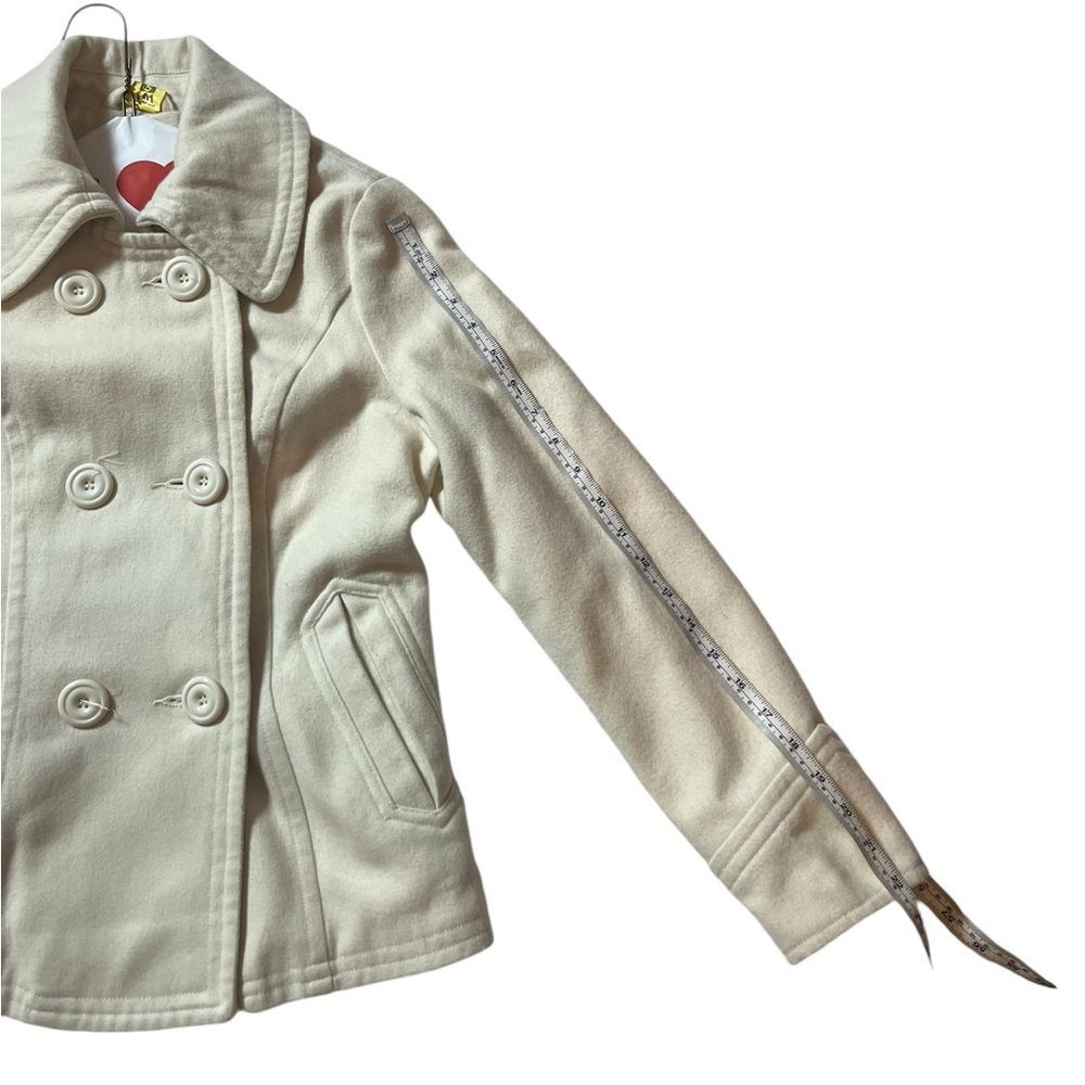 SASHIMI SIZE SMALL CREAM COLORED PEACOAT - Picture 7 of 7